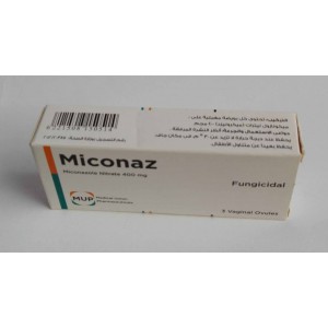 Miconaz ( Miconazole 400 mg ) 3 vaginal ovules 